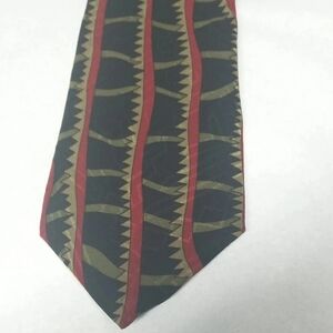 Laura Pearson  Men's Necktie 100% Silk 3¾"x 57" Geometric Theme